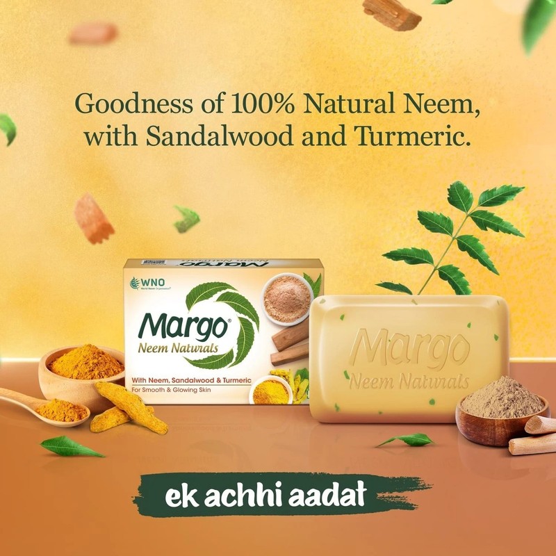 Margo Neem Naturals Soap For Clear Smooth Skin Pack of 5x100g Each Packs gallery