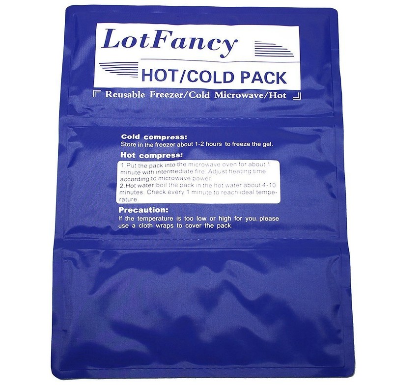 Large Gel Ice Therapy Hot Cold Pack Reusable for Belly Back Legs Pain Relief NEW