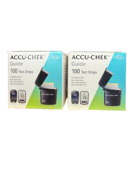 **200 Accu Chek Guide Diabetic Blood Glucose Test Strips 3/27+