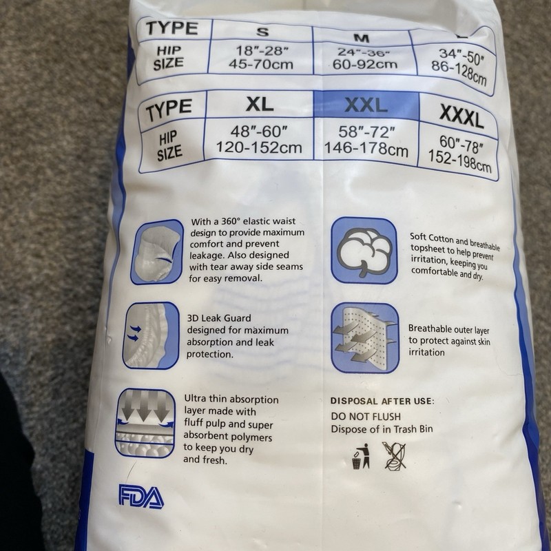 Freedom Plus 2XL Disposable Pull On Protective Underwear gallery