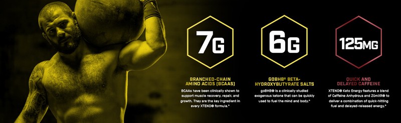 XTEND Keto ENERGY BCAA Amino Acid Supplement 20 Servings | Knockout Fruit Punch gallery