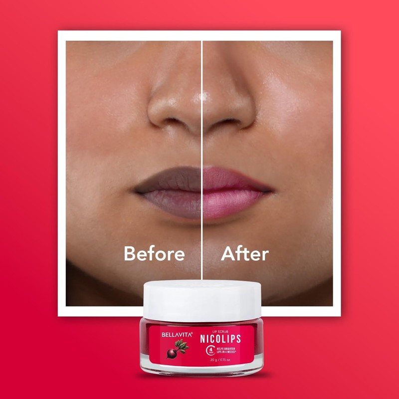 NicoLips Lip Scrub Balm Lightening Brightening Dark/Smoker Lips 20g gallery