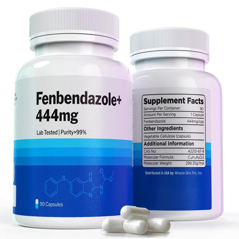 3 Bottles FENBENDAZ0LE 444 mg 90 caps– Advanced Dietary Supplement 90 Capsules gallery