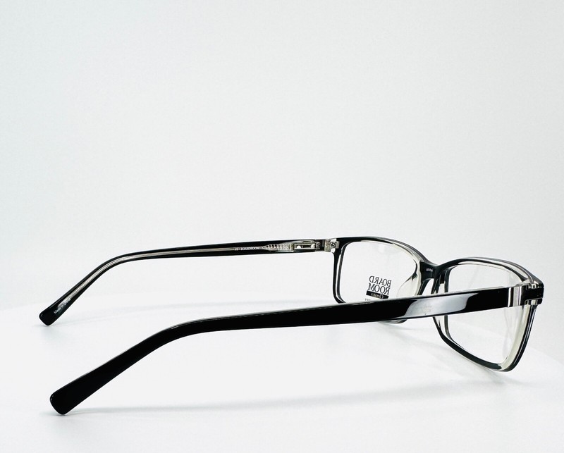 BOARD ROOM CLASSICS BC2002 Black Rectangle Full Rim Eyeglasses 55-16-140 B:35  gallery