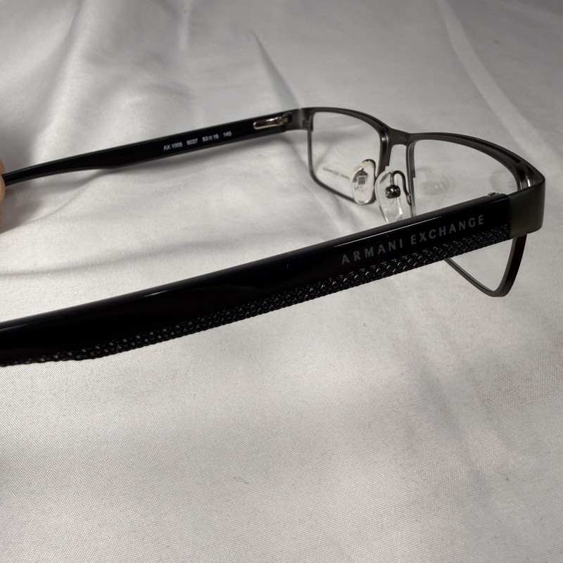 Armani Exchange AX 1009 6037 Gunmetal Black Eyeglass Frames Only 53-16-145 GREAT gallery