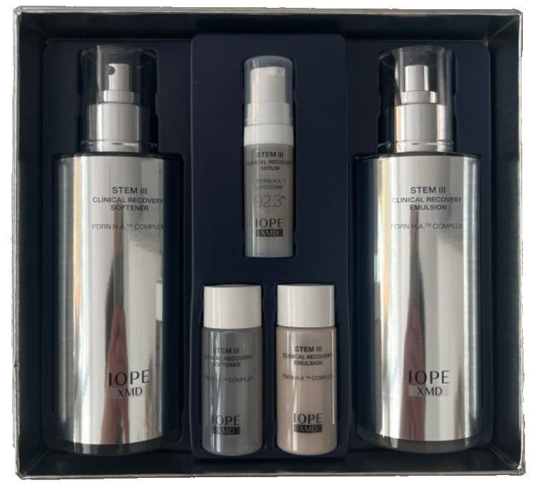 IOPE XMD STEM3 Clinical Recovery Special Set Softener 130ml+Emulsion 130ml+gift gallery
