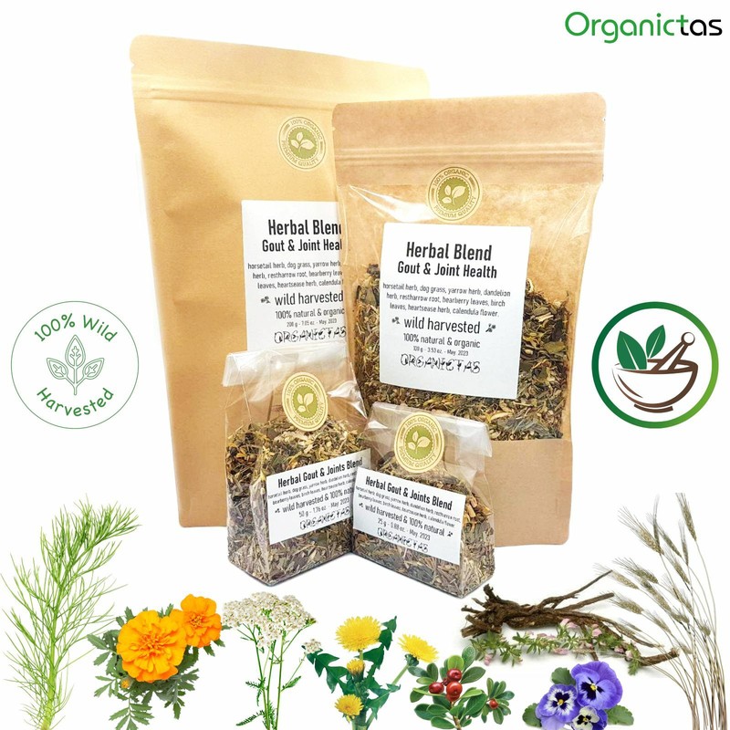 Herbal Tea Blend Gout, Arthritis & Rheumatism Relief, Joint Support, All Natural