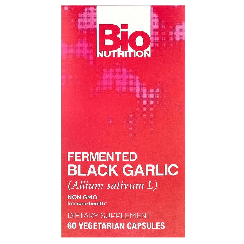 Fermented Black Garlic, 60 Vegetarian Capsules