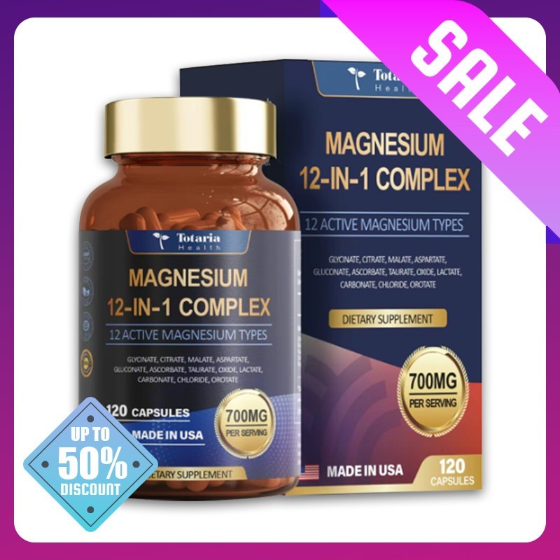 brand new! Totaria12 in 1Magnesium Complex 700mg Supplement with Glycine Citrate gallery