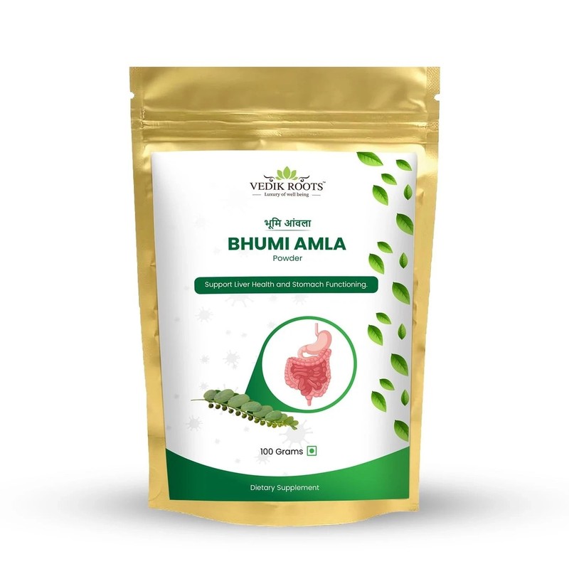 Organic & Natural Bhumi Amla Powder For Digestive Strength 100 Gram gallery
