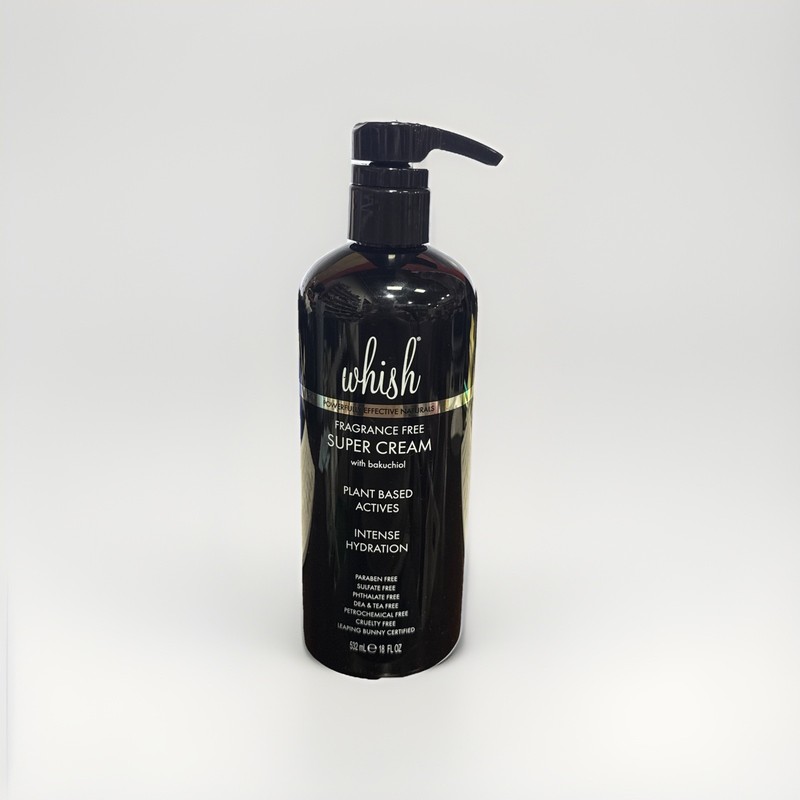 Whish Super Cream with Bakuchiol Fragrance Free intense hydration 18oz New