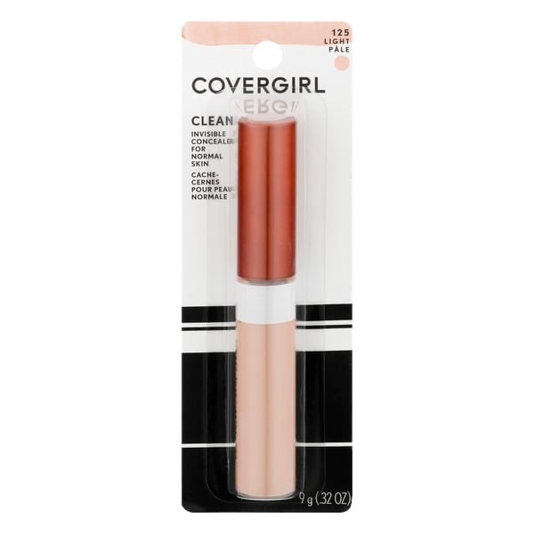 Covergirl Clean Invisible Concealer For Normal Skin # 125 Light Pale, Cover Girl