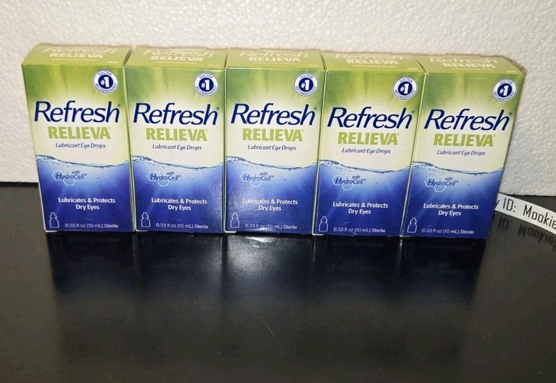 5 Box Lot REFRESH RELIEVA Lubricant Eye Drops 0.33 oz 10mL EXP 11/2024-12/2024 gallery