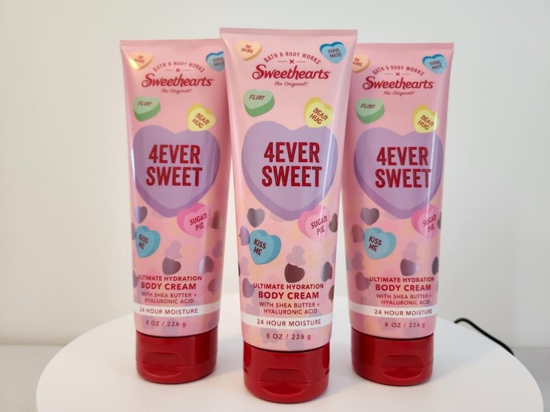 Bath & Body Works 4Ever Sweet Sweethearts Body Cream Lotion Set Of 3 8 fl oz New