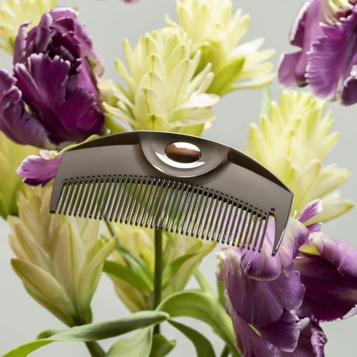 LOVE CHROME PG TSUKI Premium Black Hair Care Comb Japan Exclusive Brand New