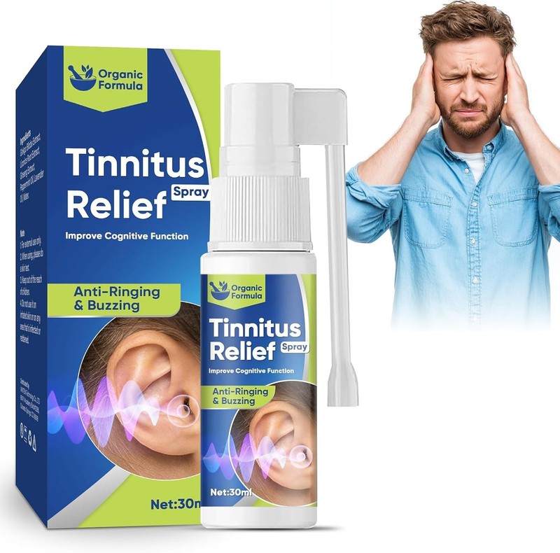 Tinnitus Relief Spray Ringing Ears Drops Natural Treatment Stop Ringing