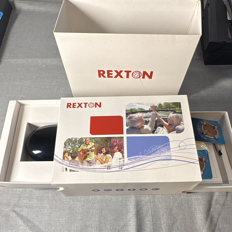 Rexton RIC Hearing Aids Beige for Both Ears w/ Case & Size 312 Batteries gallery