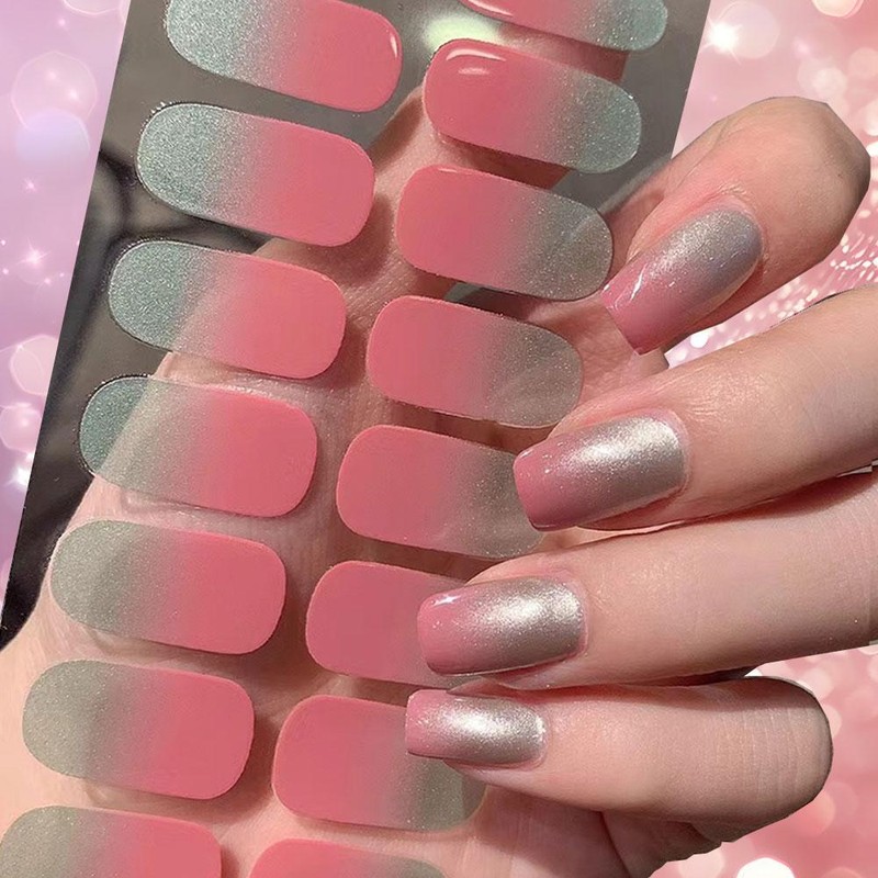 Gradient Nail Patch Spring/Summer Fresh Nail Stickers New D9 H3J7 G4O1 T7B4 C6I3 gallery