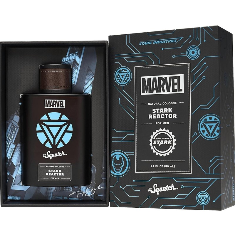 Dr. Squatch Marvel Stark Reactor Cologne Open Unused Limited Discontinued
