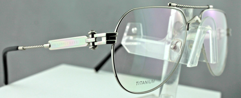 New Philippe Charriol PC75105 C02 Shiny Silver Metal Frame Demo Lens Eyeglasses gallery