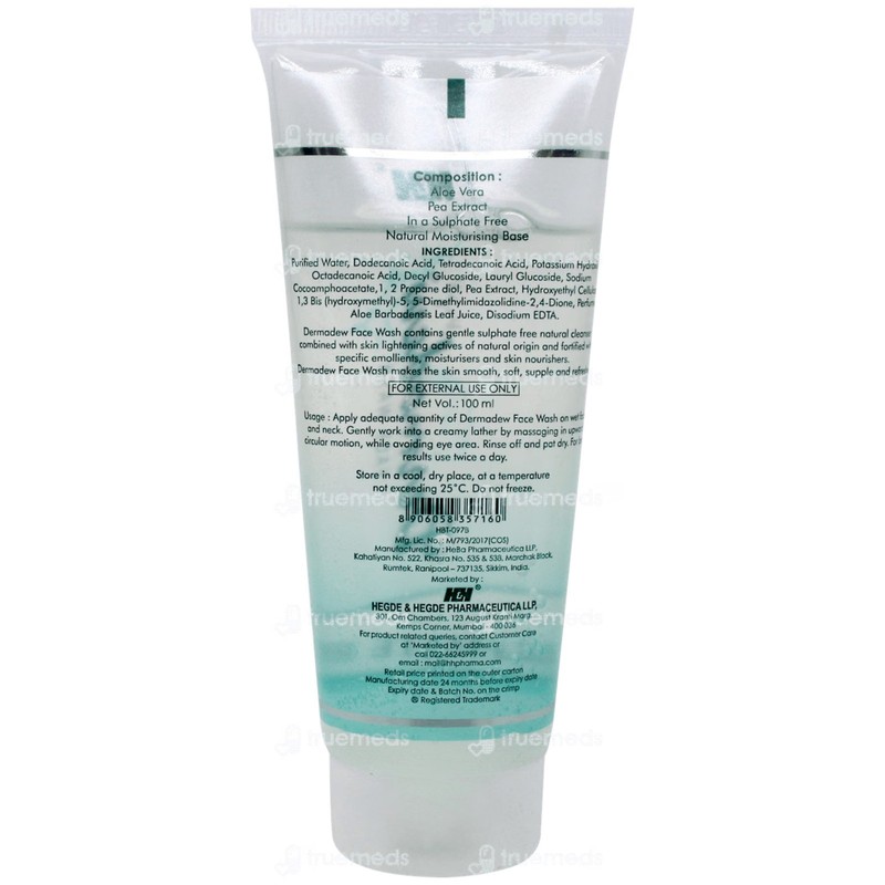 Dermadew Sulphate Free Face Wash 100ml with Aloe Vera for Dry Sensitive Skin gallery