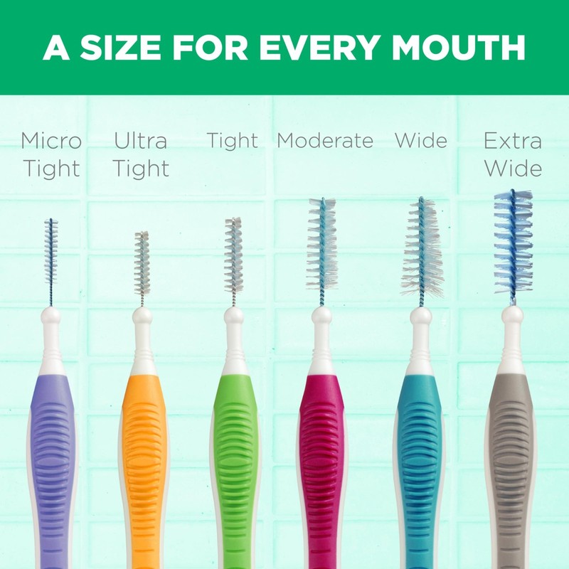 Interdental Brushes for Plaque Removal – Soft Bristle Dental Picks, 40 Count gallery