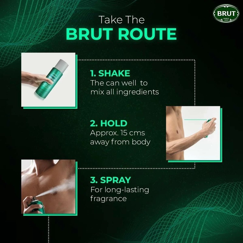 Brut Original Deodorant 200 Ml+ Original All In One Hair & Body Shower Gel 500ml gallery