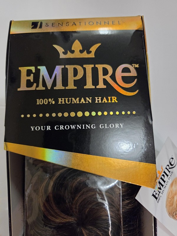 Sensationnel Empire 100% Human Hair Weave 28pcs 3-5in F1B/30 Dark Brown Auburn