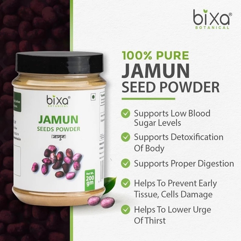 Bixa Botanical Jamun Seed Powder 200g gallery