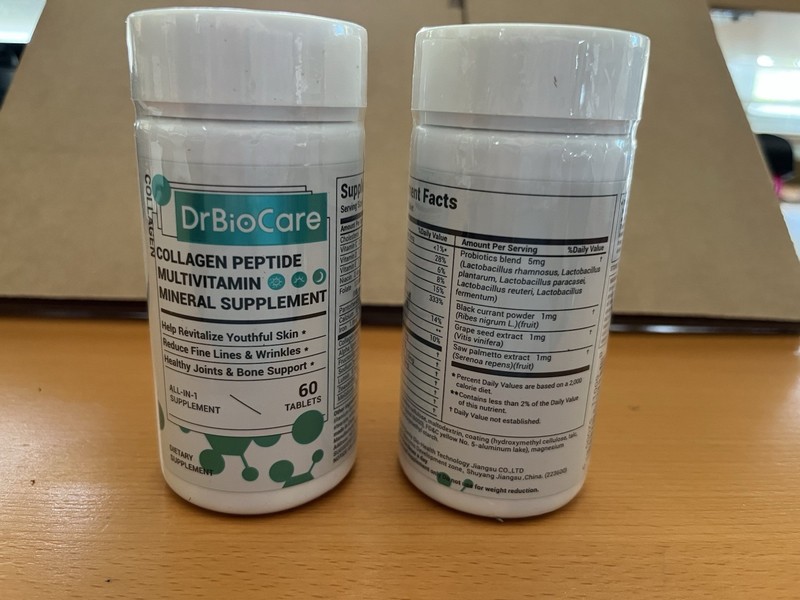 LOT 2 Pack Bottles Dr BioCare Collagen Peptide Multivitamin Mineral Supplement! gallery
