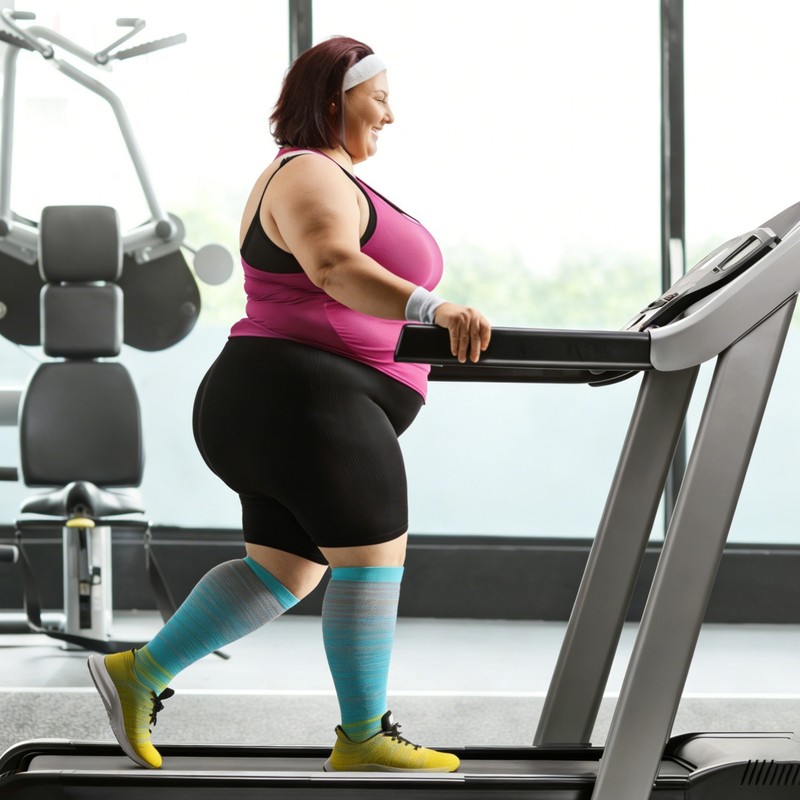 Plus Size Compression Socks 20-30 mmhg for Men and Women Wide Calf 2XL-4X-Large gallery