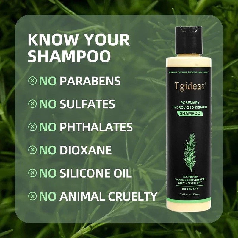 Tgideas Organic Rosemary Hair Growth Shampoo for Women and Men-Natural Thicke... gallery