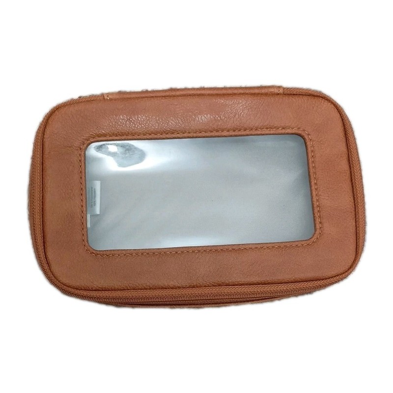 Thirty One Clear Case In Caramel Pebble Color