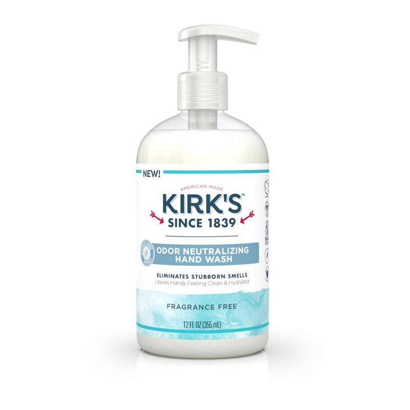 Kirk’s Fragrance Free Odor Neutralizing Hydrating Hand Wash Soap 12 Oz