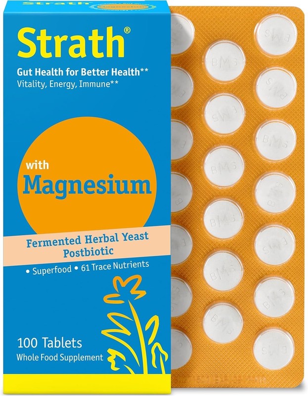 Magnesium Herbal Yeast Postbiotic 100 Tablets | Supports Immune Function – 100ct