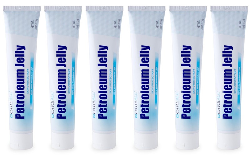 CareALL Petroleum Jelly 4 Oz. Tube (6 Pack), 4 Ounce (Pack of 6), White