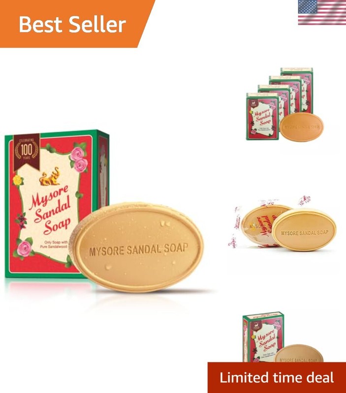 Pure Sandalwood Oil Soap Set of 4 for Natural Skincare Enthusiasts