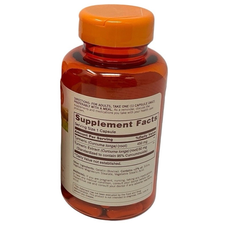 Sundown Non-GM0 Turmeric Capsules, 500mg 90 Capsules, Supports Antioxidant gallery