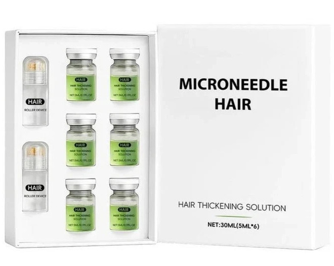 6PC Microneedle Hair Thickening Solution – 5ml / 0.17 fl oz Each