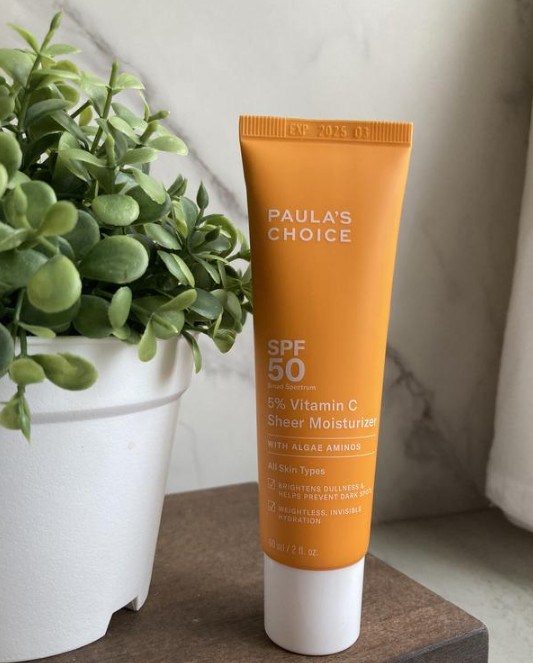 NIB 100% Authentic Paula’s Choice 5% Vitamin C Facial Moisturizer SPF 50, 2 oz