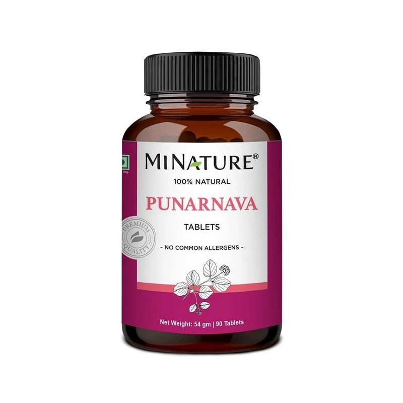 Mi Nature Punarnava Tablets Ayurvedic Herbal Supplement