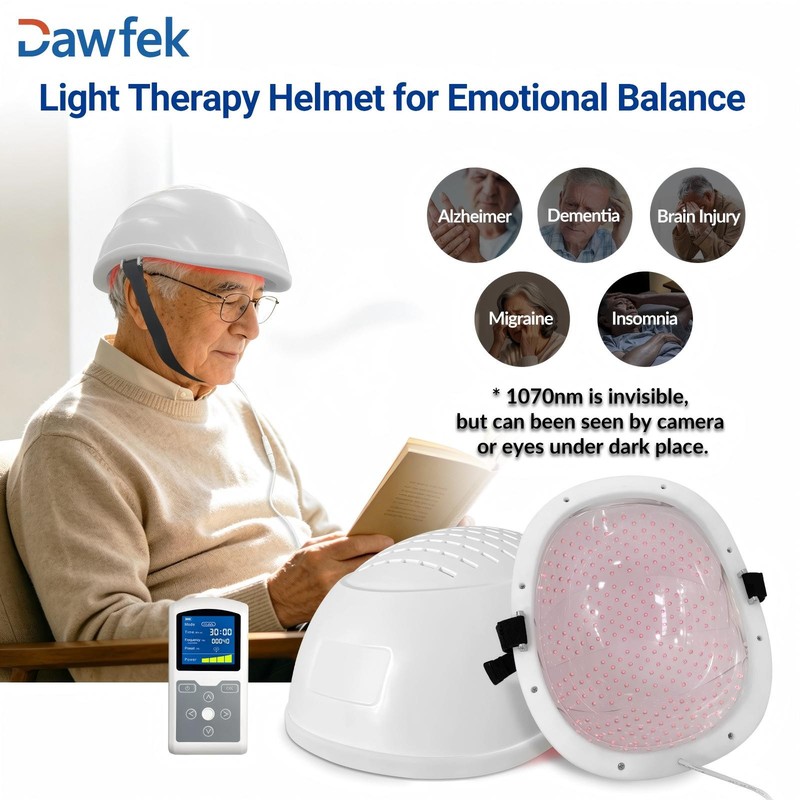 1070nm LED Brain Therapy Helmet for Alzheimer Parkinson and Chronic Pain Relief
