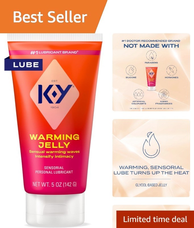 Doctor Recommended Warming Personal Lubricant – 5 fl oz Gel for Pleasure