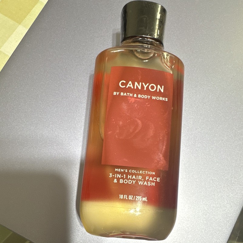 Bath & Body Works Canyon Men’s 3-in-1 Hair Face Body Wash Liquid 10 fl oz