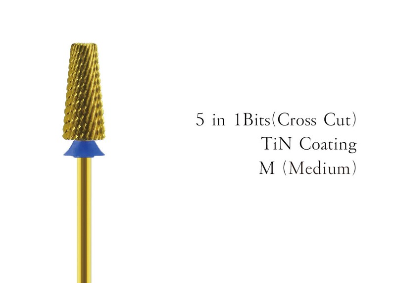5 in 1 Cross Cut Tools Nail Drill Bits Manicure Tool Drill Bits Nail Lathe Drill gallery