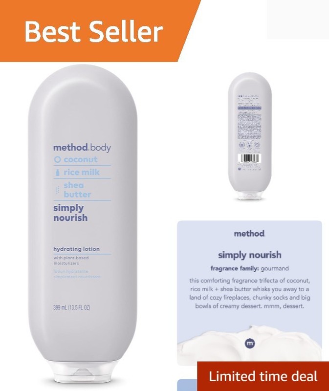 Simply Nourish Body Lotion – Coconut & Shea Butter Infusion, 13.5 fl oz Bottle