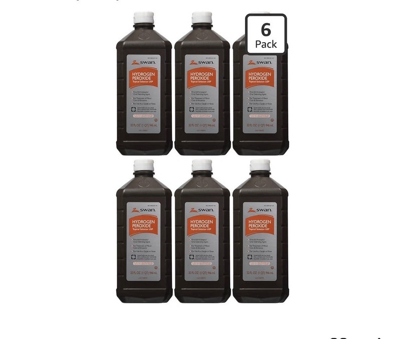 Swan Hydrogen Peroxide USP Topical Solution 32 fl oz 6-Pack First Aid/Oral