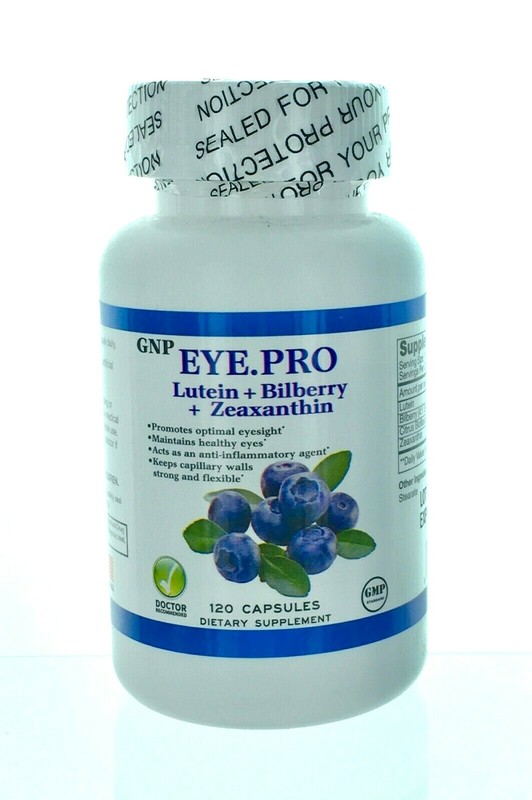 GNP Eye Pro-Lutein, Billberry & Zeaxanthin (120 Caps) 1~2 Caps a day Made in USA