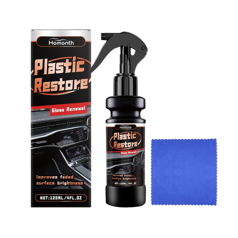 Car Plastic Restorer for Interior & Exterior Dashboard Bumper Trim Renew Shine gallery