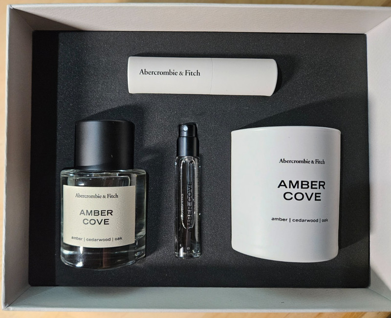 Abercrombie & Fitch Amber Cove Perfume Gift Set New Sealed #B2-3